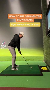 HIT STRAIGHTER SHOTS 🏌️‍♂️ Try this 'Stop & Start' drill the next time your down at the range as show by clubfaceuk . Tiger Woods used this drill all the time in his prime. It gets you swinging more in sync & improves your tempo ⛳ | Clubhouse Golf
