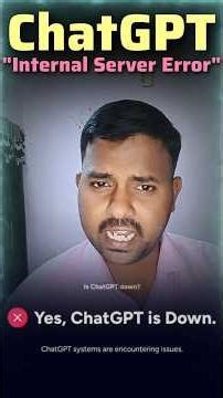 ChatGPT Internal Server Error _ #chatgpt #chatgptserver #internalserver #server #udaykumartkumar