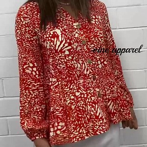 7.3K views · 36 reactions | The GORGEOUS Nancy Top is now on SALE for $20 (reduced from $49). Just an easy throw on. A good length and shape, and the buttons are functional. Win :) Shop HERE: vineapparel.com/collections/tops/products/nancy-top?variant=39668893089926 | Vine Apparel | Facebook