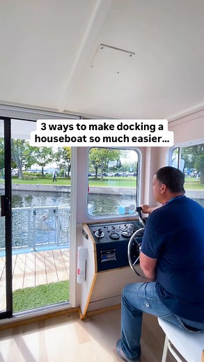 3 helpful docking tips all new boaters need to know! 👇🏼 1️⃣ Slow Like a Pro Depending on the wind & current, it’s often helpful to shift into neutral as you approach the dock & let the boat ‘do it’s thing’, rather than giving it more throttle as you’re coming in. 2️⃣ Less Steering, More Feeling Approaching the dock slowly gives you the time to feel how the wind & current are affecting the boat. Using the thrusters, shift & throttle sparingly lets you guide the boat safely to the dock. 3️⃣ Secu