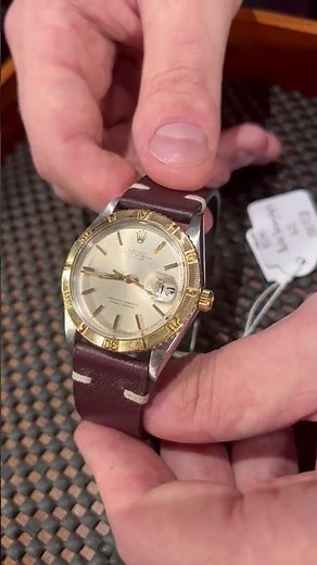 Rolex Turnograph Datejust Steel Yellow Gold Brown Strap Vintage Watch 1625 Review | SwissWatchExpo