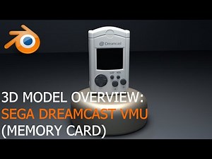 Sega Dreamcast VMU - 3D Model Overview