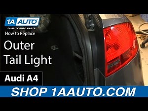 Jak wymienić tylną lampę w Audi A4.