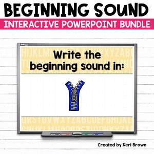Beginning Sounds No Prep Initial Sound Interactive Activity Games for Review