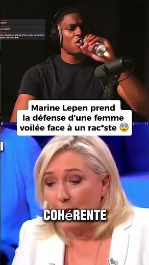 Marine defends a veiled woman 👏 #marinelepen #lepen #muslim #muslimah #veil #muslims #france