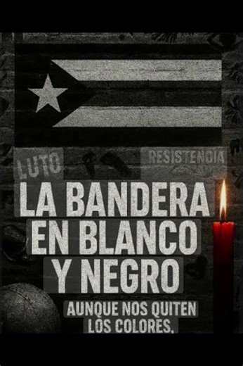 Bandera Blanco y Negro Puertorriqueña #puertorico #fyp