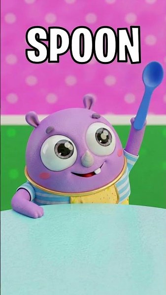 Kids learning about cutlery 🍽️ Easy English learning with fun examples #forkids