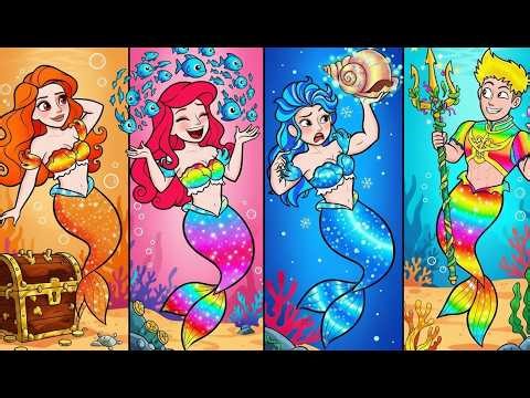 💖Paper Dolls💖 Elsa Fire and Frozen & Rapunzel Princess Dress Design Competition - Rapunzel Family