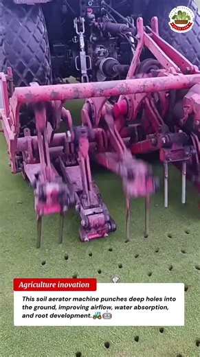 Soil Aerator farm tools machine Turf Punching Machine Deep Hole Aeration Tool