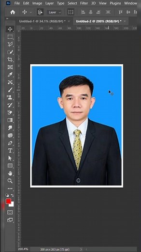 Photoshop Me Image Ko Passport Size Photo Kaise Banaye 😍 | Easy Trick #shorts