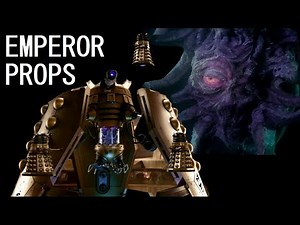 The two Dalek Emperor props