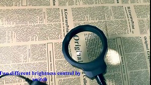 Magnifying Glass with Light, Daylight 3X Magnifying LED Lamp with Metal Clamp, Illuminated Optical Glass Magnifier Lens with Adjustable 2 Light Settings for Hobbies Repairing, Reading Workbench