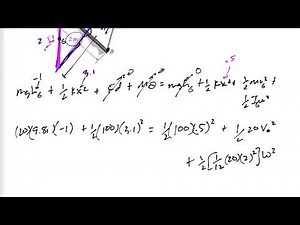 Dynamics - Rigid Body work and energy example 6