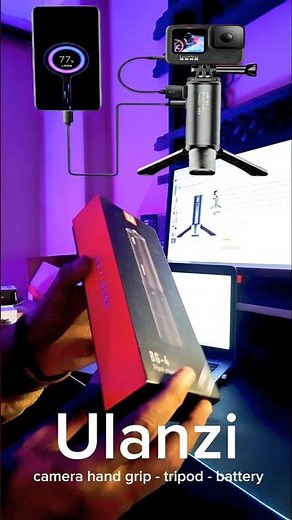 Ulanzi Camera Hand Grip + Tripod Battery Grip 5000 mAh #unboxing