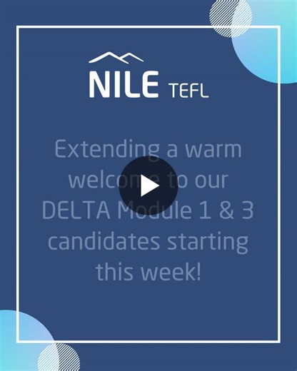 Happy to be starting my DELTA Module 1 today! | Hannah Díaz