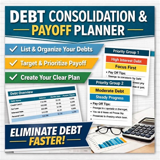 Debt Payoff Strategy Planner (excel Spreadsheet) (digital Download) - Etsy