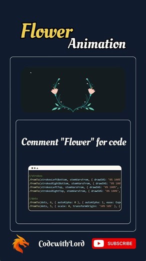 CSS Flower Animation 🔥 | Beautiful SVG + CSS Animation Tutorial