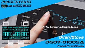 New DG07-01005A Range LED Display Board Fit for Samsung Electric Range - Oven/Stove, Better Than Oem Quality, Fits Model NE59R6631SS NE59N6630SS NE59R6631ST NE59R6631SG NE59N6630SG