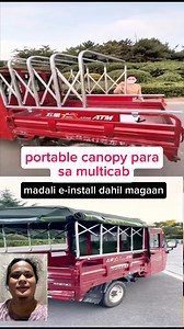 portable canopy para sa multicab, madali e-install dahil magaan gawa sa titanium alloy #canopy #multicabcanopy #kapanewstv this video is for commentary and educational use only | Kapa News Tv