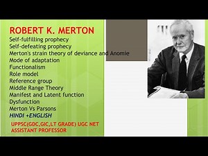 Robert k merton sociological thought summary for UPPSC GDC GIC lecturer Assistant professor ugc net