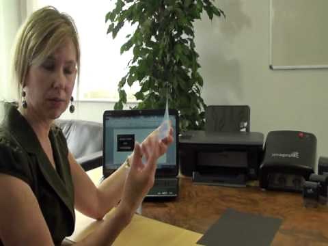 Printing a negative from an inkjet printer