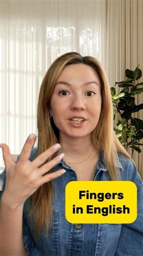 Finger Names in English ✋