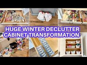 EXTREME WINTER DECLUTTER + ORGANIZE + CLEAN WITH ME | SPEED CLEANING MOTIVATION | JAMIE'S JOURNEY
