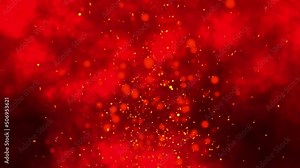 Abstract particles background. Moving particles. Light and bright. Colored back. Seamless Looping video