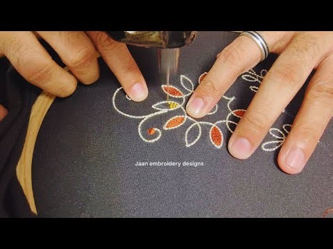Amazing Flower Machine Embroidery Design | Creative Sewing Machine Trick