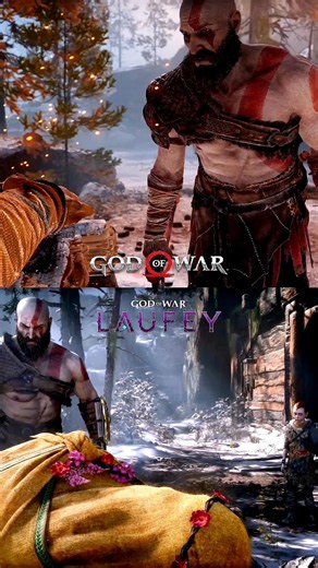 God of War Laufey vs God of War 2018 Comparison ⚔️🔥 #shorts