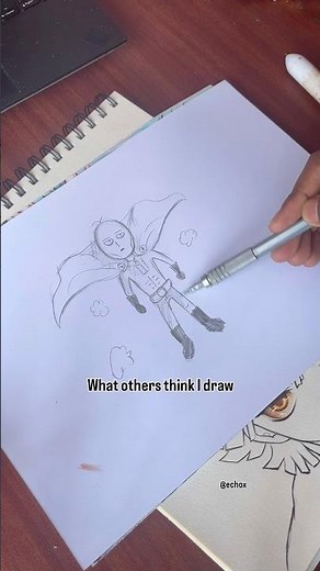 Saitama vs garou pen drawing onepunchman #art #pendrawing #viral #short #fanart #onepunchman #garou