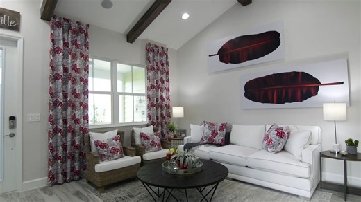 Come with us on a tour this #ModelMonday of the beautiful Conch Cottage, Camellia from our Latitude Margaritaville Daytona Beach community! This paradise is 1,309 a/c sq. ft. with 2 bedrooms, 2 bathrooms, and a 2-car garage. Learn more about Camellia 👉 https://www.latitudemargaritaville.com/conch_cottages_collection/camellia | Minto Communities USA