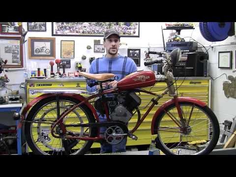 1948 whizzer Pacemaker Motor Bike presented by Mikey Bike