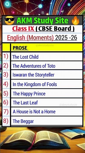 Class 9 Syllabus 2025- 26 (English Moments) | New CBSE Syllabus | English Moments Syllabus 2025-26