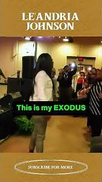 This is my Exodus | Le'Andria Johnson #shorts #fyp #gospelmusic