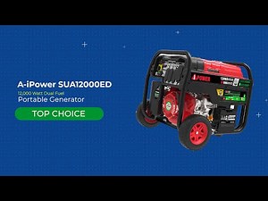 A-iPower SUA12000ED Review 2022 | 2000 Watt Heavy Duty Portable Dual Fuel Generator
