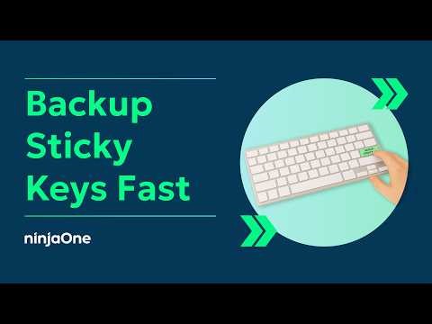 How to Backup and Restore Sticky Keys Settings in Windows (w/ SCREEN RECORDING)