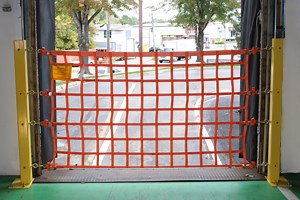 Above-Ground Post Mounted Loading Dock Safety Net