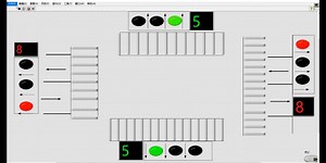 LabVIEW简易双向交通信号灯