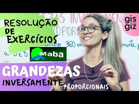 INVERSELY PROPORTIONAL QUANTITIES - EXERCISES - Professor Gis