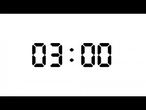 3 Minute | 180 Seconds Timer | White Screen With Silent Focus | NX