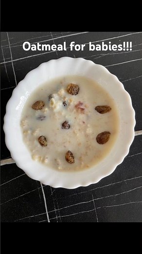 Easy 5 min Oatmeal for babies | Milk Oats with raisins and dates | SUGARFREE #healthysnacksforkids