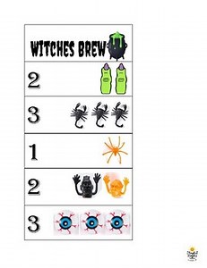 Witches Brew Recipe Cards