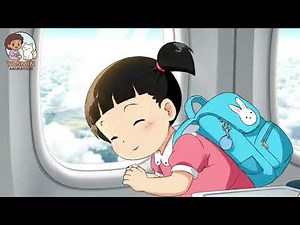 ✈️ Mika’s First Airplane Ride | Fun & Educational Anime Story for Kids 🌍✨
