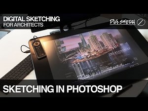 Digital Sketching for Architects: Using different Pen Types in Photoshop with the Wacom Cintiq