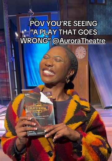 I had such a great time!! The show is still running , make sure you guys get your tickets to experience all the chaos!! Also stay tuned for my review of the entire show! - - - #fyp #foryou #theplaythatgoeswrong #theatre #plays