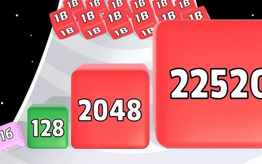 2048 FALL-合并立方体无限，级别提升数（最大级别）