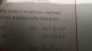 the matrix inversion method tion, explain why this is so.\begi... | Filo