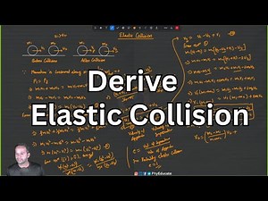 Elastic Collision in One Dimension Derivation #collision