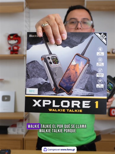 Blackview XPLORE 1 Walkie Talkie. En esta ocasión enseñamos como usar el teléfono Walkie Talkie con otro radio para poder comunicarse entre si .. #fonsguatemala #calidadprecio #fonsgt